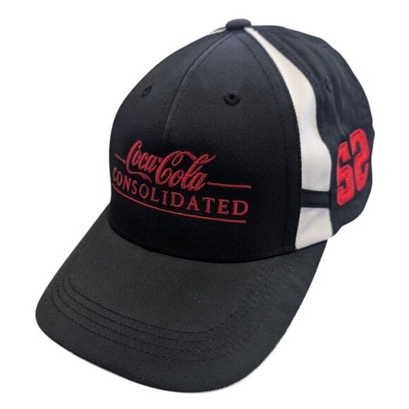 Coca-Cola Consolidated Black & White Sport-Tek Baseball Cap Adjustable Fit - Picture 2 of 6